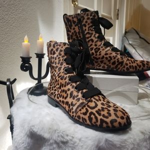 Kate spade pony leopard booties